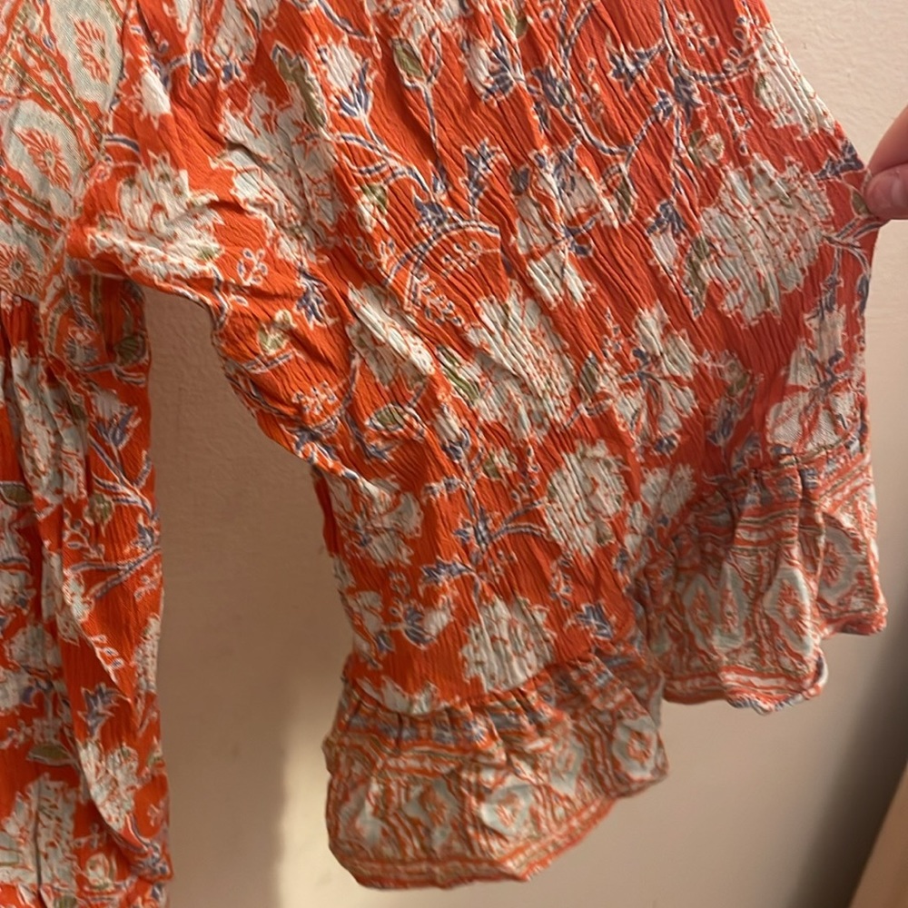 Free People Moonlight Dance Tunic Ruffle Shirt - Picture 5 of 9